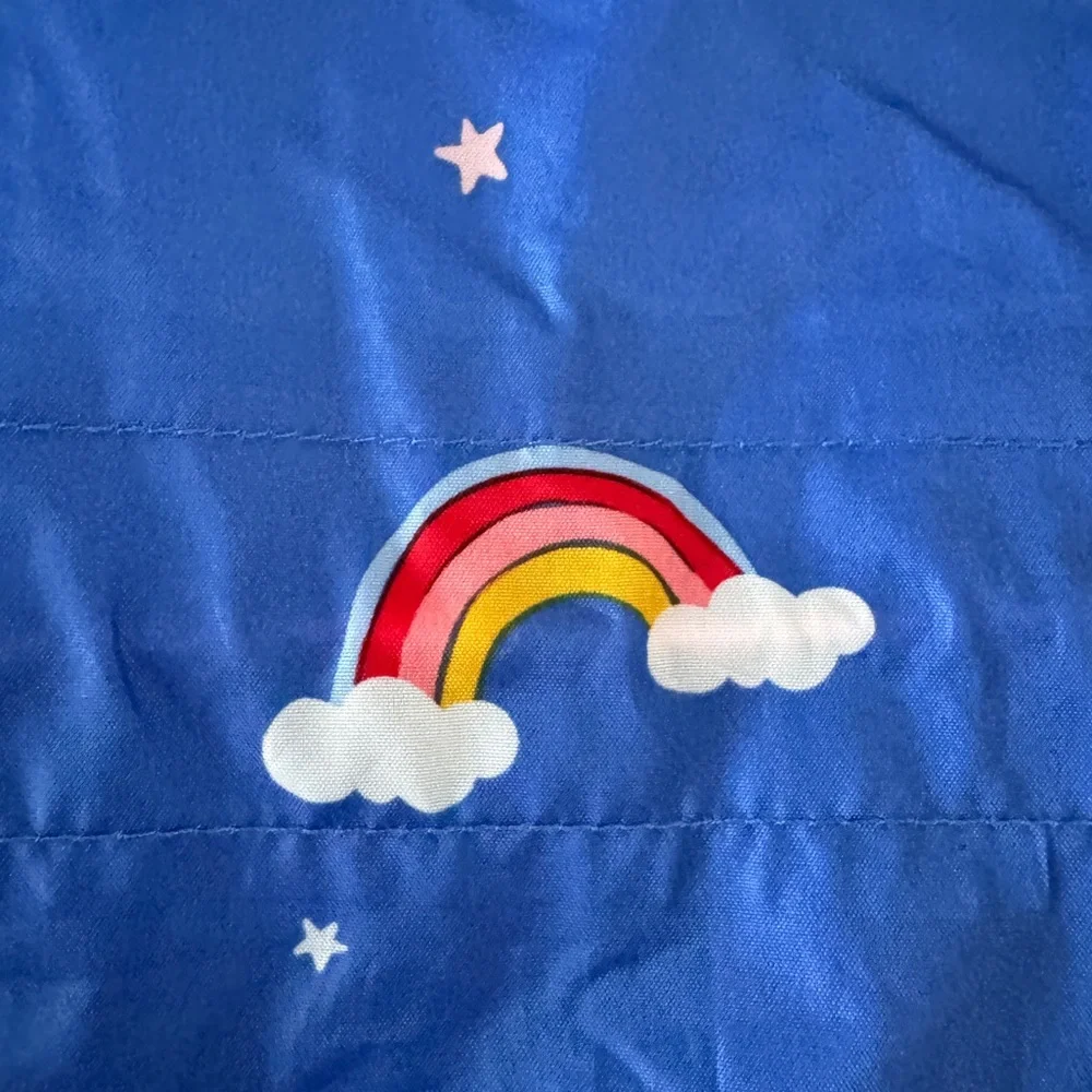 Joules Girls Raincoat Go Lightly Size 10 Blue Sky Icons Right As Rain Collection